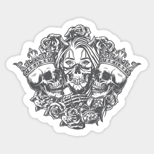 Skull lust story Sticker by Genie Store